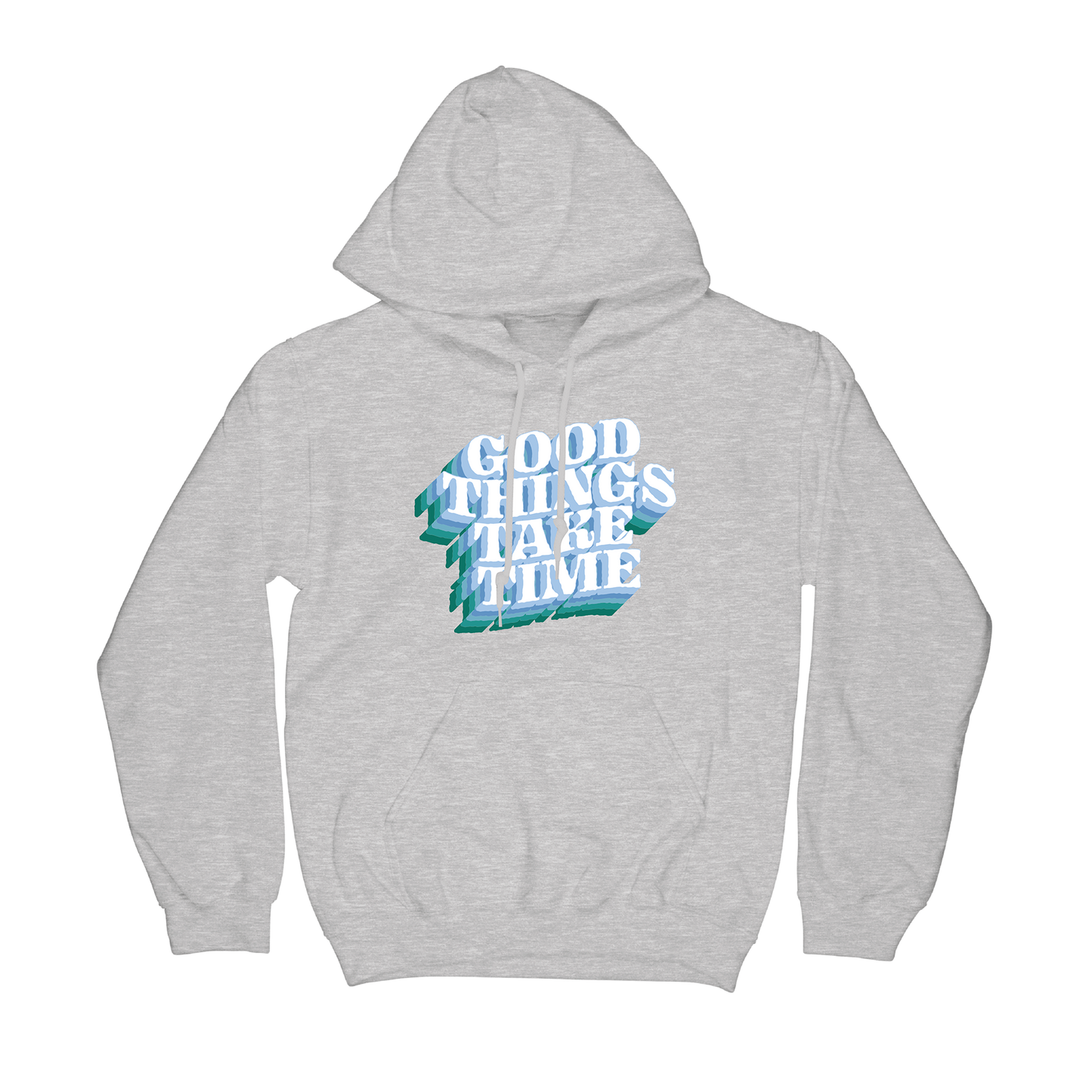 Good Things Take Time Hoodie - Grey