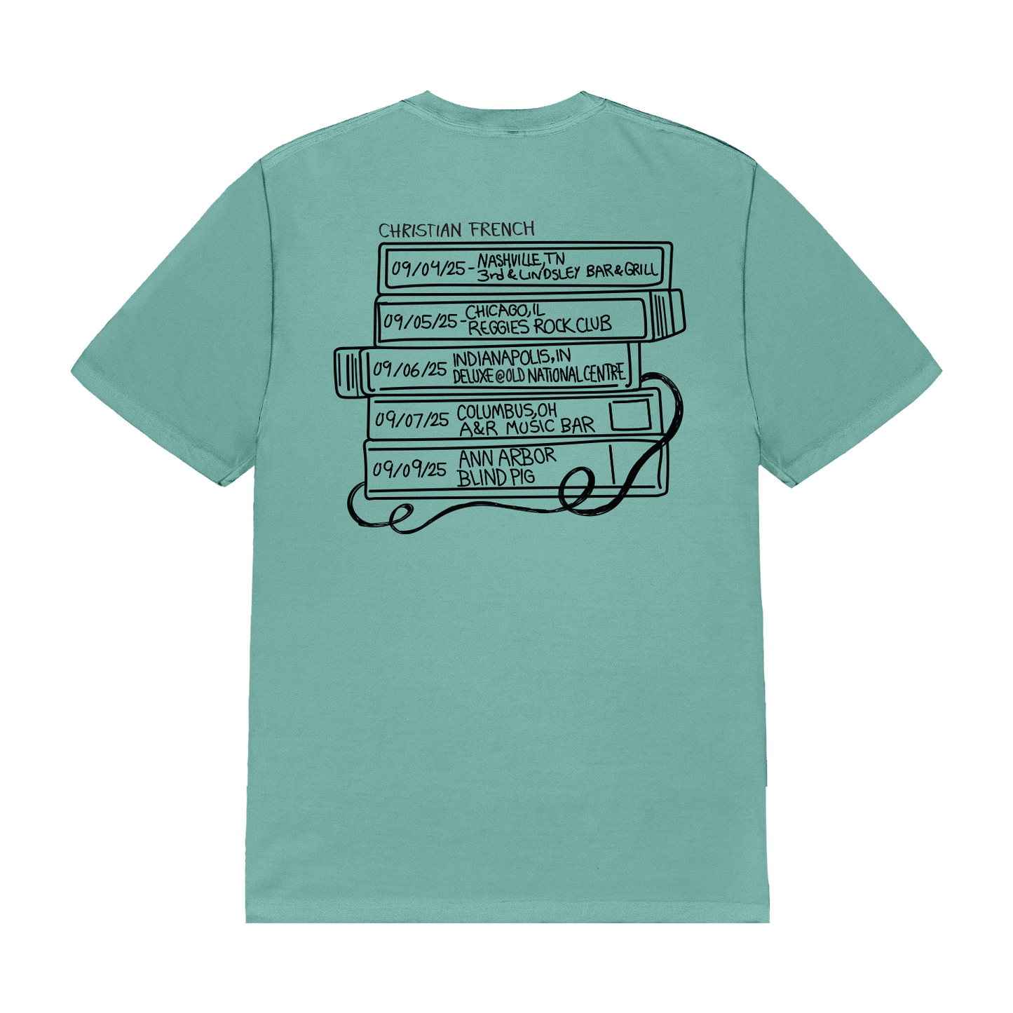 Nostalgia Tapes Fall Tour 2025 Tee