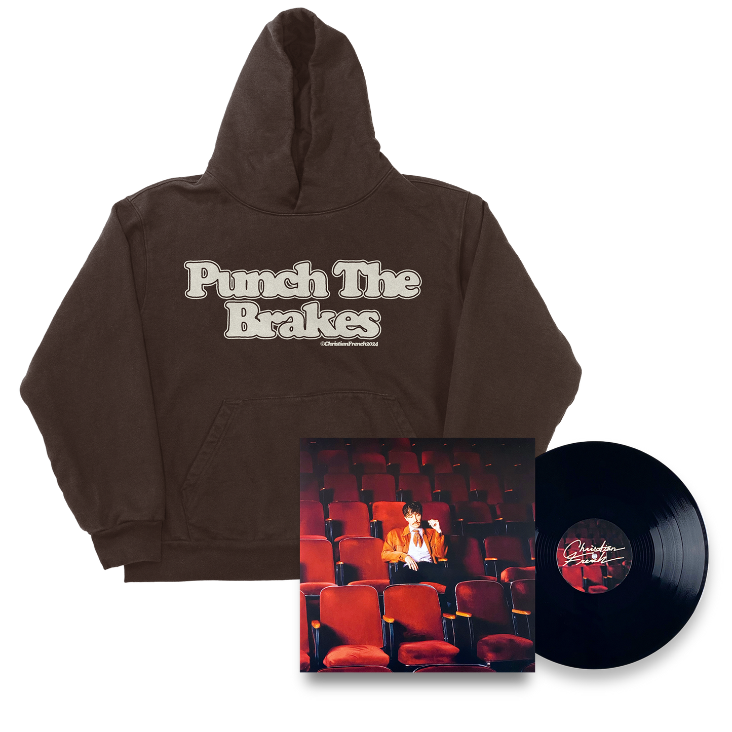 Punch The Brakes Hoodie + Vinyl Bundle
